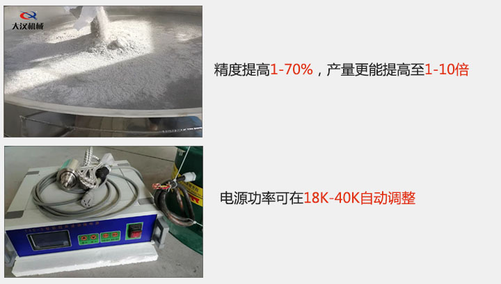 精度提高1—70%，產(chǎn)量更能提高至1-10倍  電源功率可在18K-40K自動調(diào)整