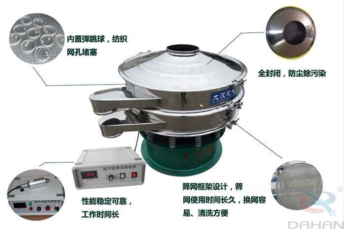 　三氯蔗糖粉超聲波振動(dòng)篩特點(diǎn)：內(nèi)置彈跳球，紡織網(wǎng)孔堵塞，全封閉，防塵除污染，性能穩(wěn)定可靠工作時(shí)間長，篩網(wǎng)框架設(shè)計(jì)，篩網(wǎng)使用時(shí)間長久，換網(wǎng)容易，清洗方便。
